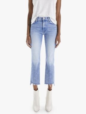 Mother The Insider Crop Step Fray Women's Jeans Wash Deep Breaths Raw Hem sz 26.